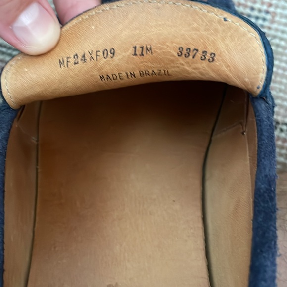 Men's Navy Suede Loafers. Peter Millar size 11 - Picture 4 of 4